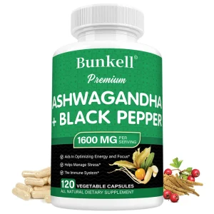 Organic Ashwagandha & Black Pepper Supplements